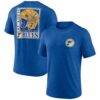 St. Louis Blues Earnest Will Tri-Blend T-Shirt - Blue - Back View