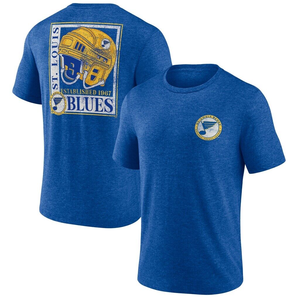 St. Louis Blues Earnest Will Tri-Blend T-Shirt
