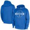 Oklahoma City Thunder Nike 2025/26 Authentic Practice Club Pullover Hoodie - Blue - Front View