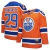 Leon Draisaitl Edmonton Oilers Mitchell & Ness Power Play Jersey - Orange - Front View