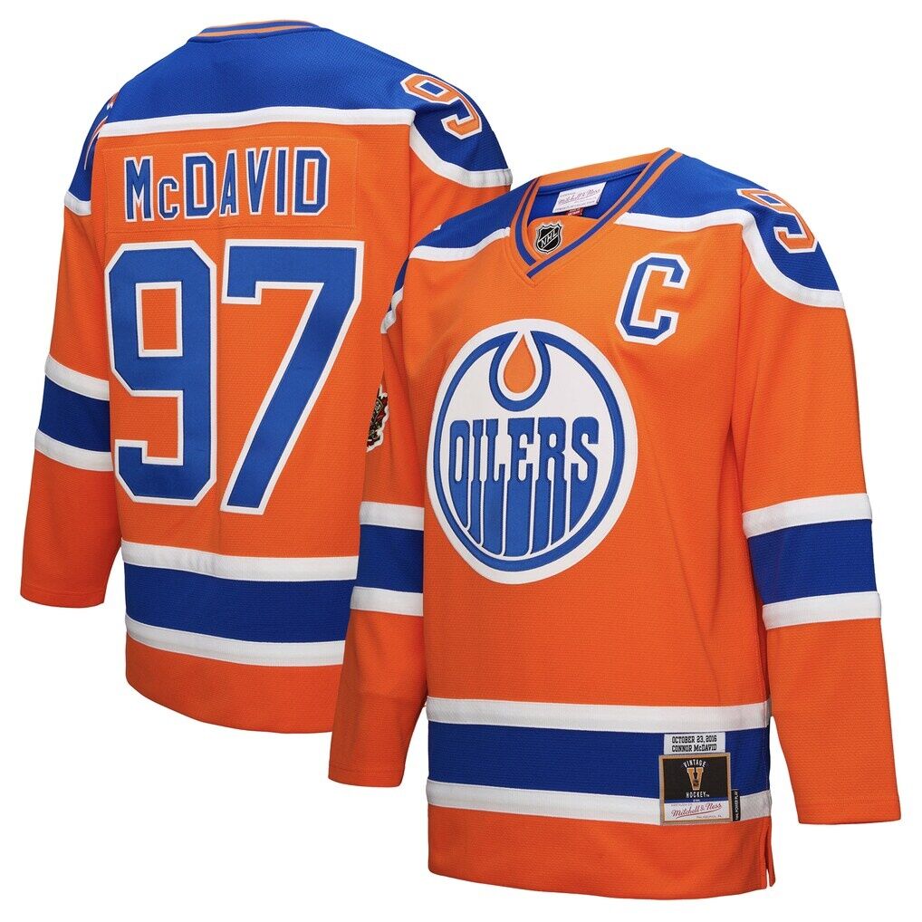 Connor McDavid Edmonton Oilers Mitchell & Ness Power Play Jersey