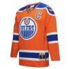 Connor McDavid Edmonton Oilers Mitchell & Ness Power Play Jersey - Orange - Side View
