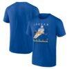 Jordan Kyrou St. Louis Blues Player Show T-Shirt - Blue - Front View