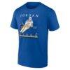 Jordan Kyrou St. Louis Blues Player Show T-Shirt - Blue - Side View