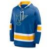 St. Louis Blues Fanatics Prime Time Fleece Hoodie - Blue - Side View