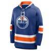 Edmonton Oilers Fanatics Prime Time Fleece Hoodie - - Back View