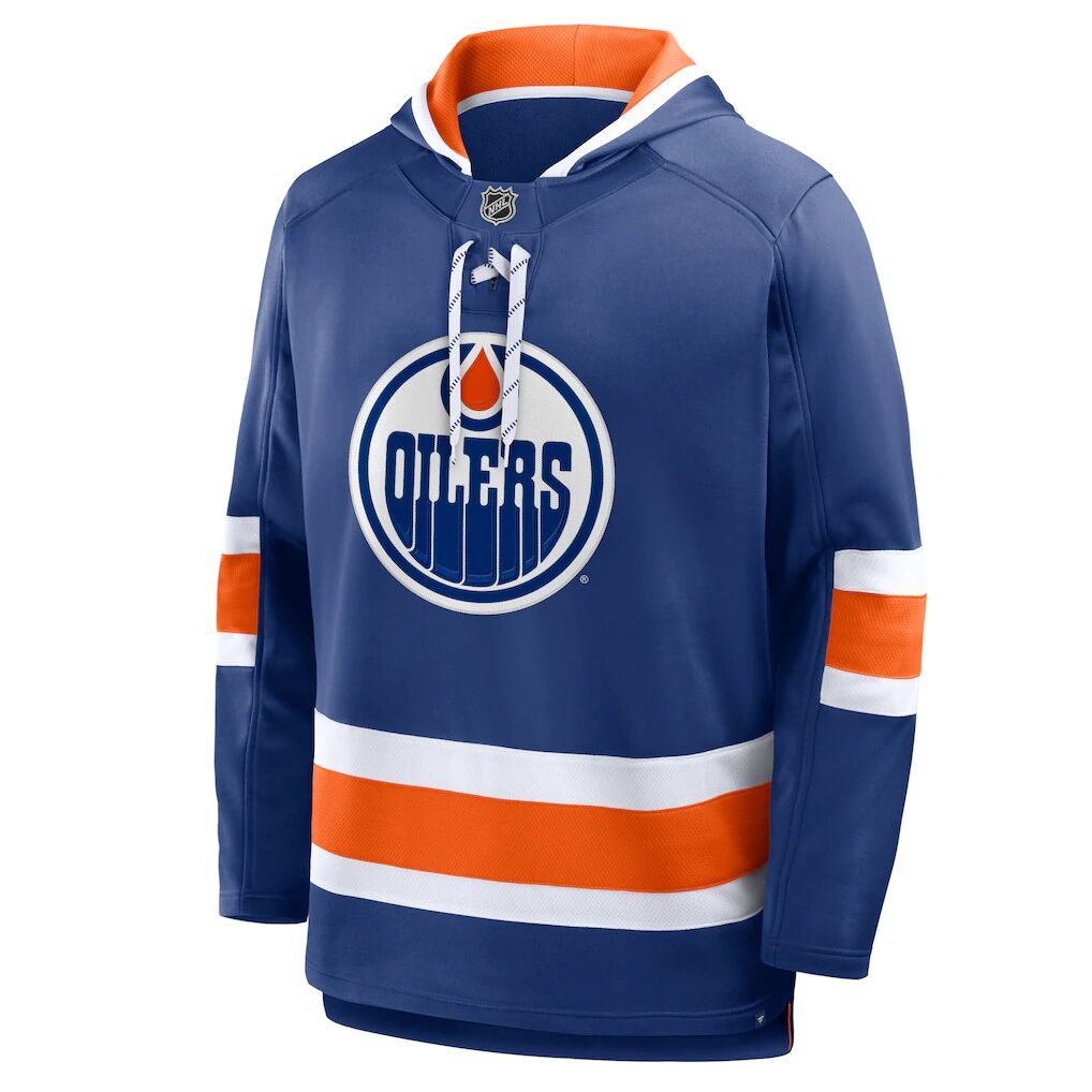 Edmonton Oilers Fanatics Prime Time Fleece Hoodie – Royal
