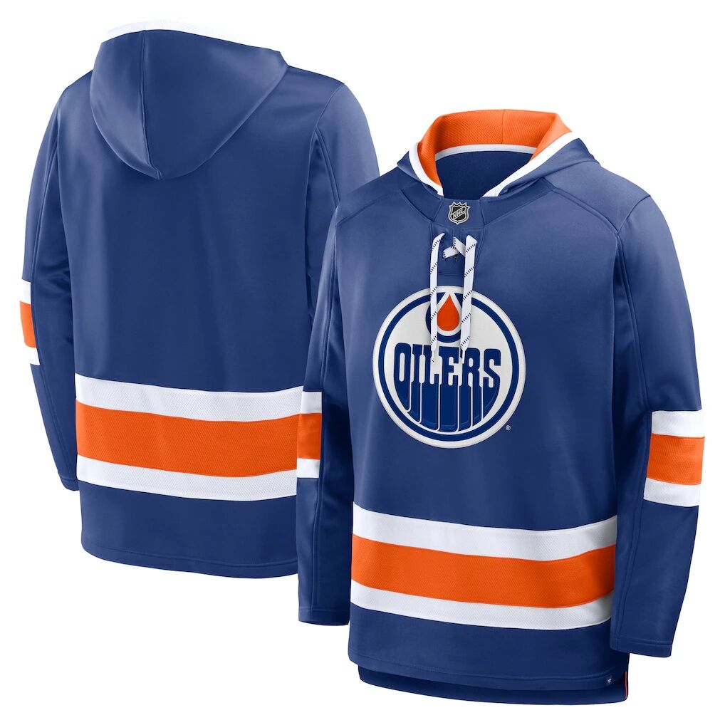 Edmonton Oilers Fanatics Prime Time Fleece Hoodie – Royal