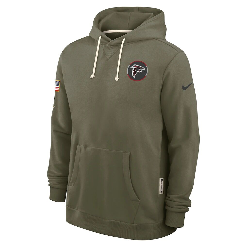 Atlanta Falcons Nike 2025 Salute to Service Sideline Standard Issue Dri-FIT Hoodie – Olive