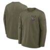 Atlanta Falcons Nike 2025 Salute to Service Sideline Coaches Therma-FIT Long Sleeve Shirt - - Front View