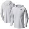 Edmonton Oilers Columbia Terminal Tackle Omni-Shade Raglan Pullover Hoodie - White - Back View