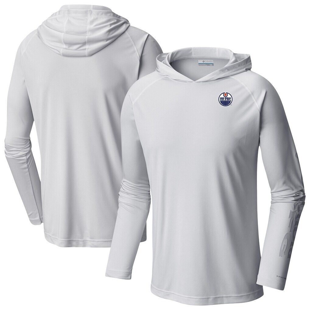 Edmonton Oilers Columbia Terminal Tackle Omni-Shade Raglan Pullover Hoodie