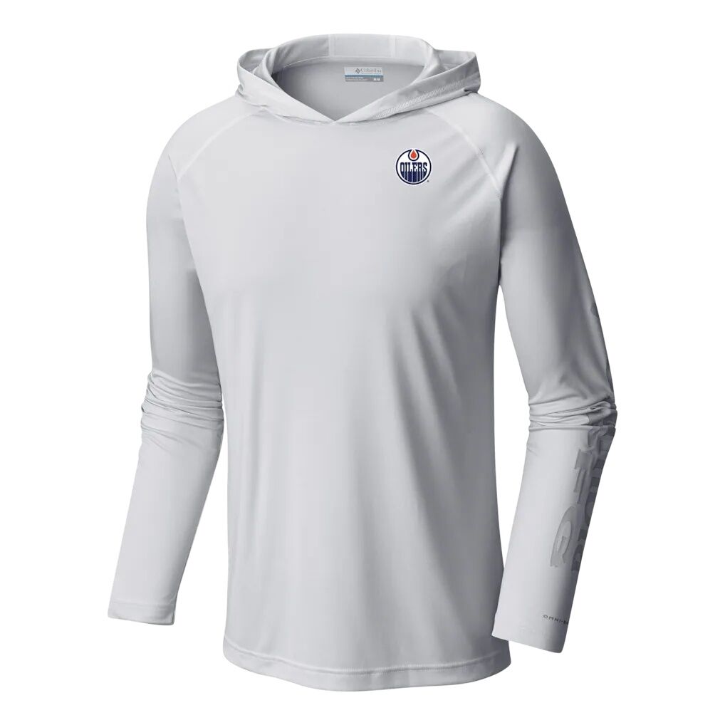 Edmonton Oilers Columbia Terminal Tackle Omni-Shade Raglan Pullover Hoodie