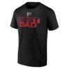Atlanta Falcons Greatest Dad T-Shirt - Black - Back View