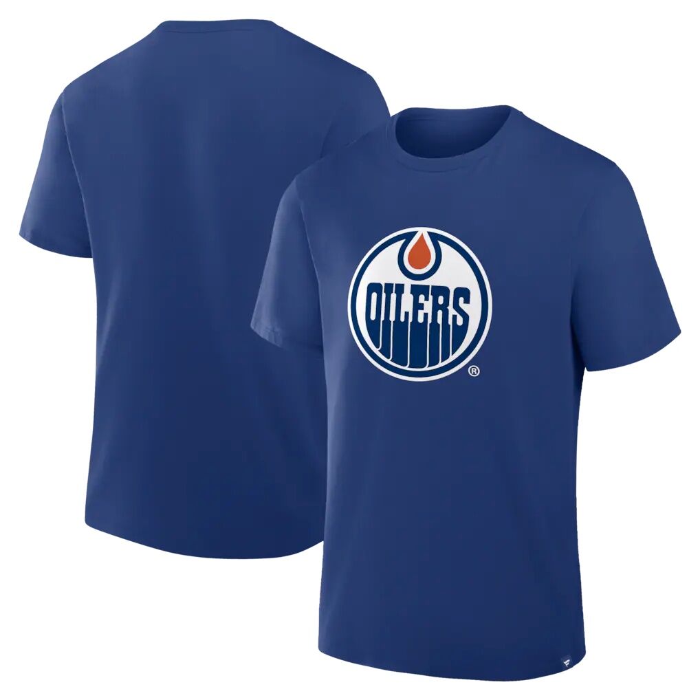 Edmonton Oilers Fanatics Essential Legacy T-Shirt – Royal