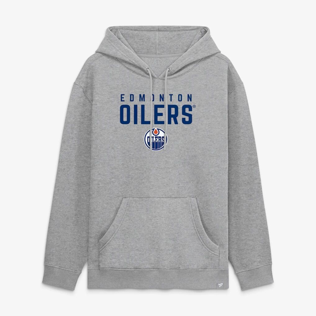 Edmonton Oilers Fanatics Home Fleece Hoodie – Heather Gray