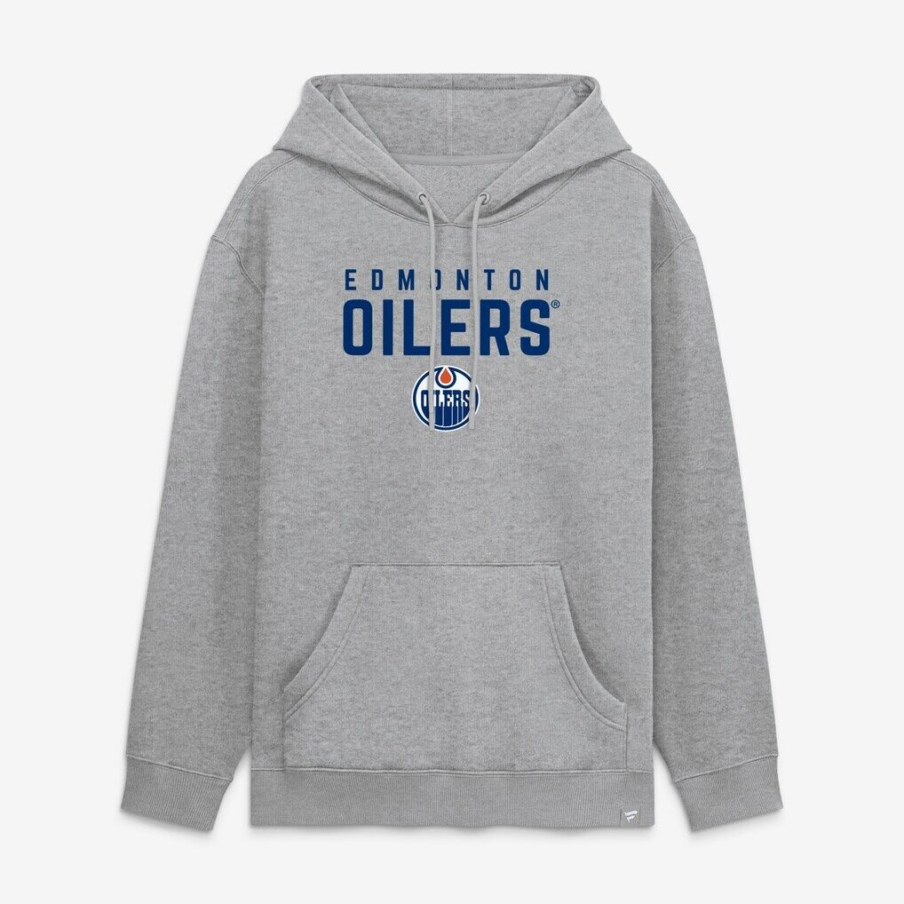 Edmonton Oilers Fanatics Home Fleece Hoodie – Heather Gray