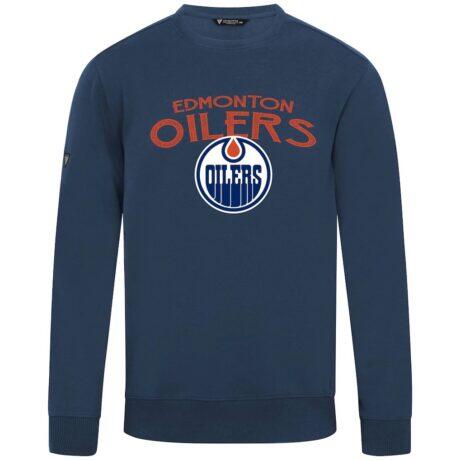 Edmonton Oilers Levelwear Zane Mission Sweatshirt - Navy - Front View