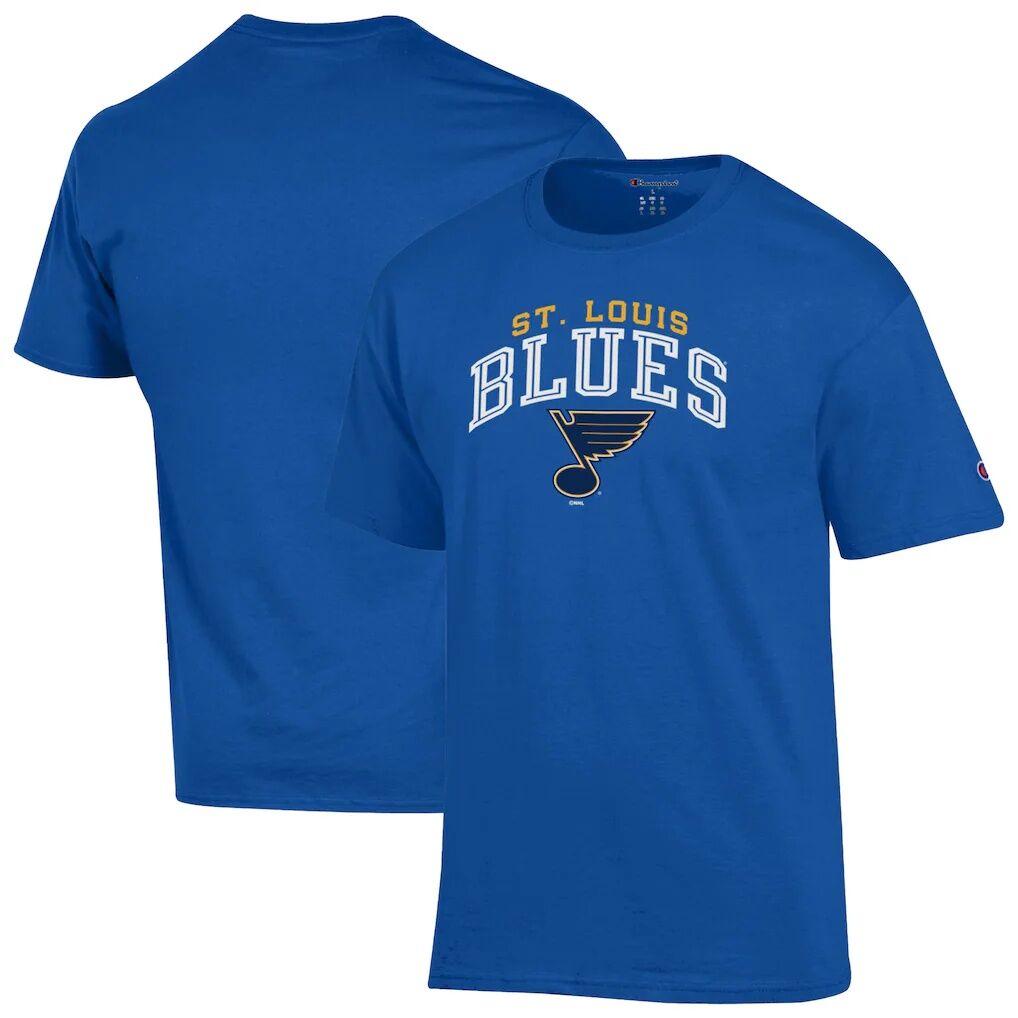 St. Louis Blues Champion Primary Logo T-Shirt – Royal