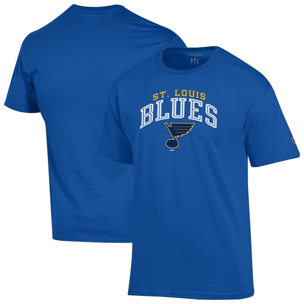 St. Louis Blues Champion Primary Logo T-Shirt – Royal