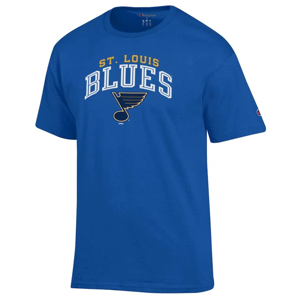 St. Louis Blues Champion Primary Logo T-Shirt – Royal