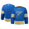 St. Louis Blues Fanatics Home Authentic Pro Jersey - Blue - Back View