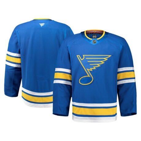 St. Louis Blues Fanatics Home Authentic Pro Jersey - Blue - Front View