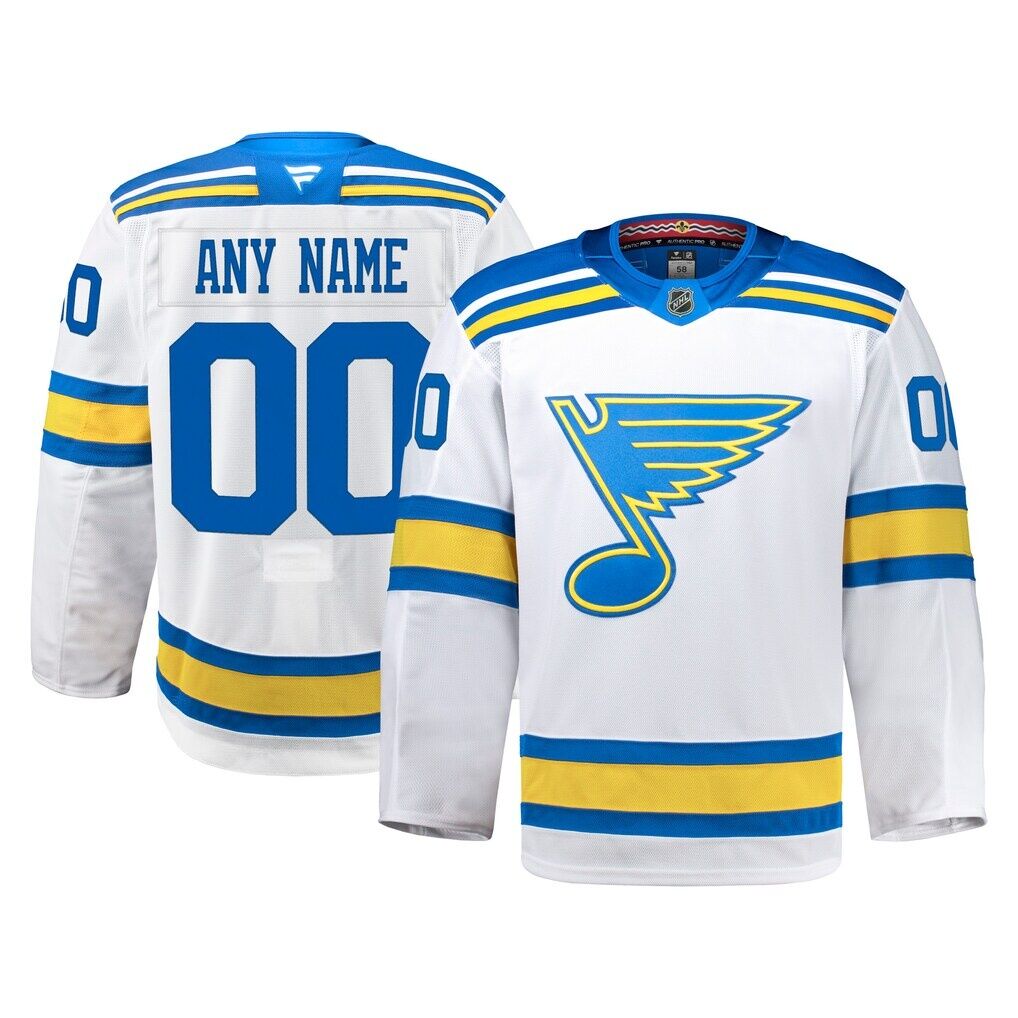 St. Louis Blues Fanatics Away Authentic Pro Custom Jersey