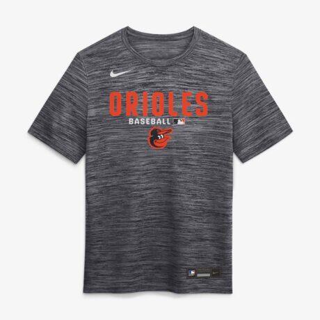 Baltimore Orioles Nike Authentic Collection Velocity Dri-FIT T-Shirt - Black - Front View