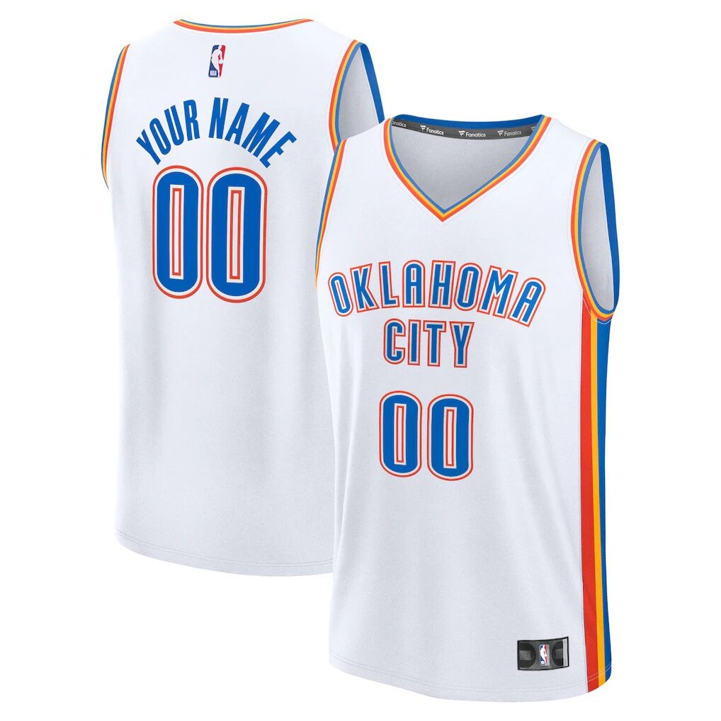 Oklahoma City Thunder Fanatics Fast Break Custom Jersey – Association Edition