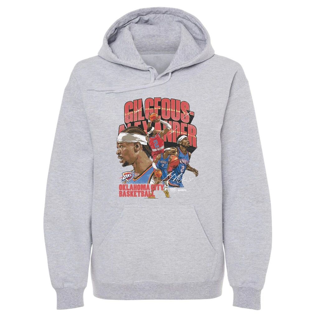 Shai Gilgeous-Alexander Oklahoma City Thunder 500 Level Collage Pullover Hoodie