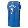 Chet Holmgren Oklahoma City Thunder Fanatics Youth 2025 NBA Finals Champions Fast Break Replica Player Jersey - Blue - - Side View