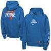 Oklahoma City Thunder Nike Youth Courtside Club Premiere Hoodie - Blue - Back View