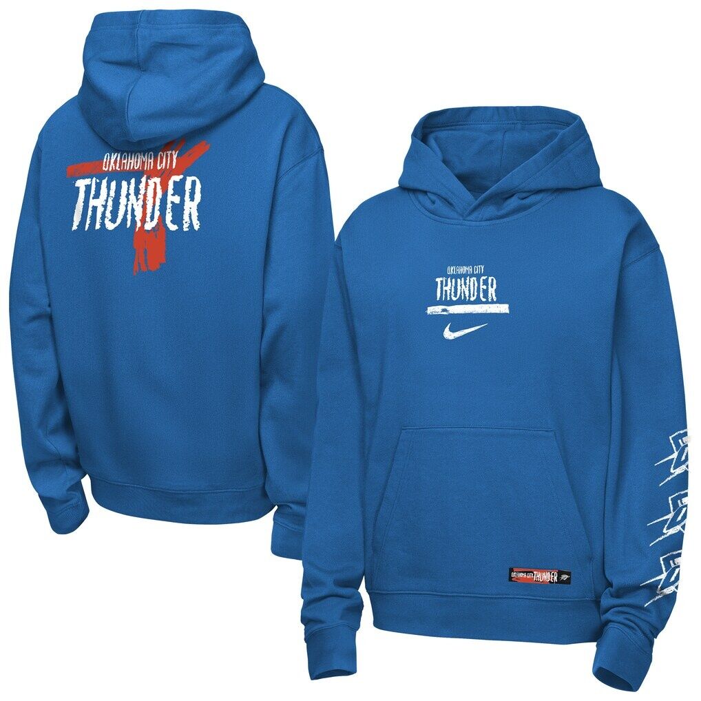 Oklahoma City Thunder Nike Youth Courtside Club Premiere Hoodie