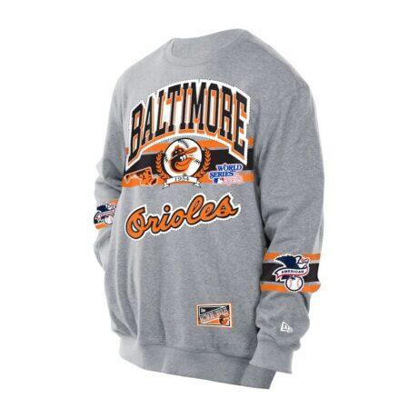 Baltimore Orioles New Era Sport Classics Sweatshirt - Gray - Front View