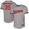 Adley Rutschman Baltimore Orioles Nike Youth Road Replica Jersey - Gray - Front View