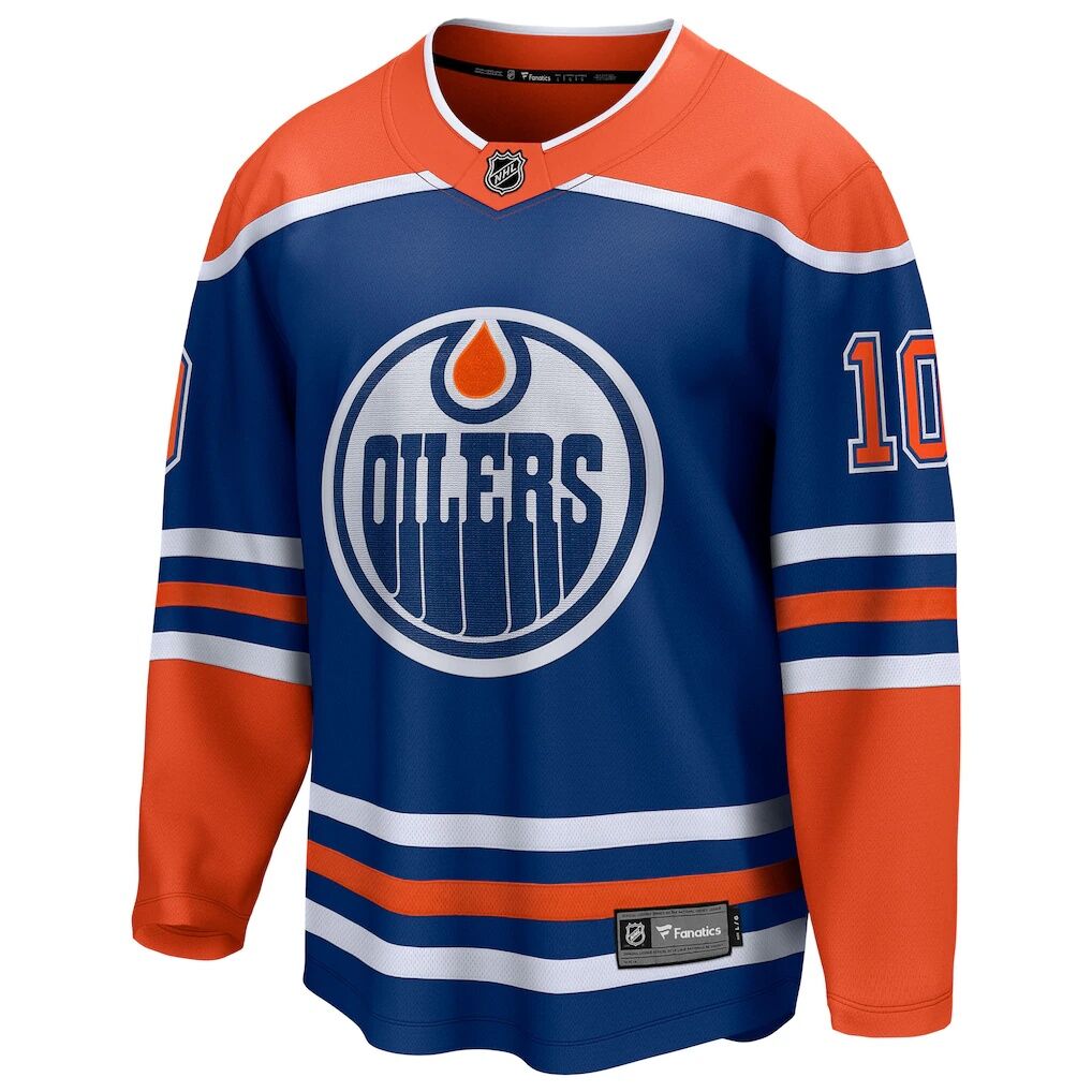 Trent Frederic Edmonton Oilers Fanatics Home Breakaway Jersey – Royal