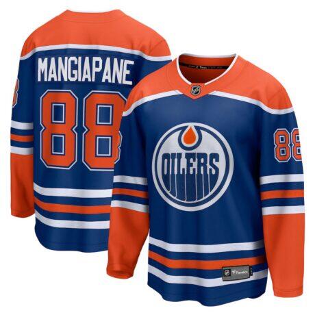 Andrew Mangiapane Edmonton Oilers Fanatics Home Breakaway Jersey - - Front View