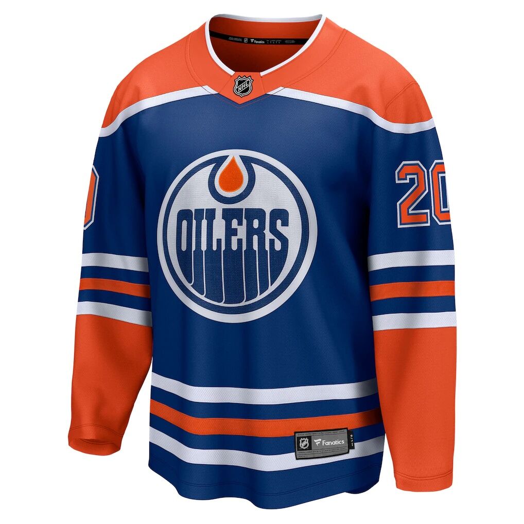 Curtis Lazar Edmonton Oilers Fanatics Home Breakaway Jersey – Royal