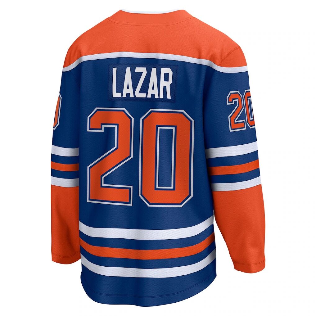 Curtis Lazar Edmonton Oilers Fanatics Home Breakaway Jersey – Royal
