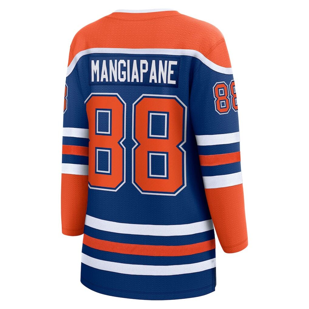 Andrew Mangiapane Edmonton Oilers Fanatics Women’s Home Breakaway Jersey – Royal