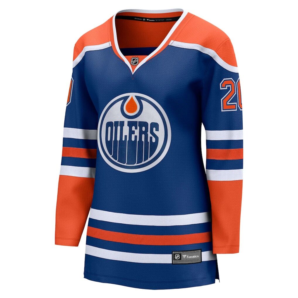 Curtis Lazar Edmonton Oilers Fanatics Women’s Home Breakaway Jersey – Royal