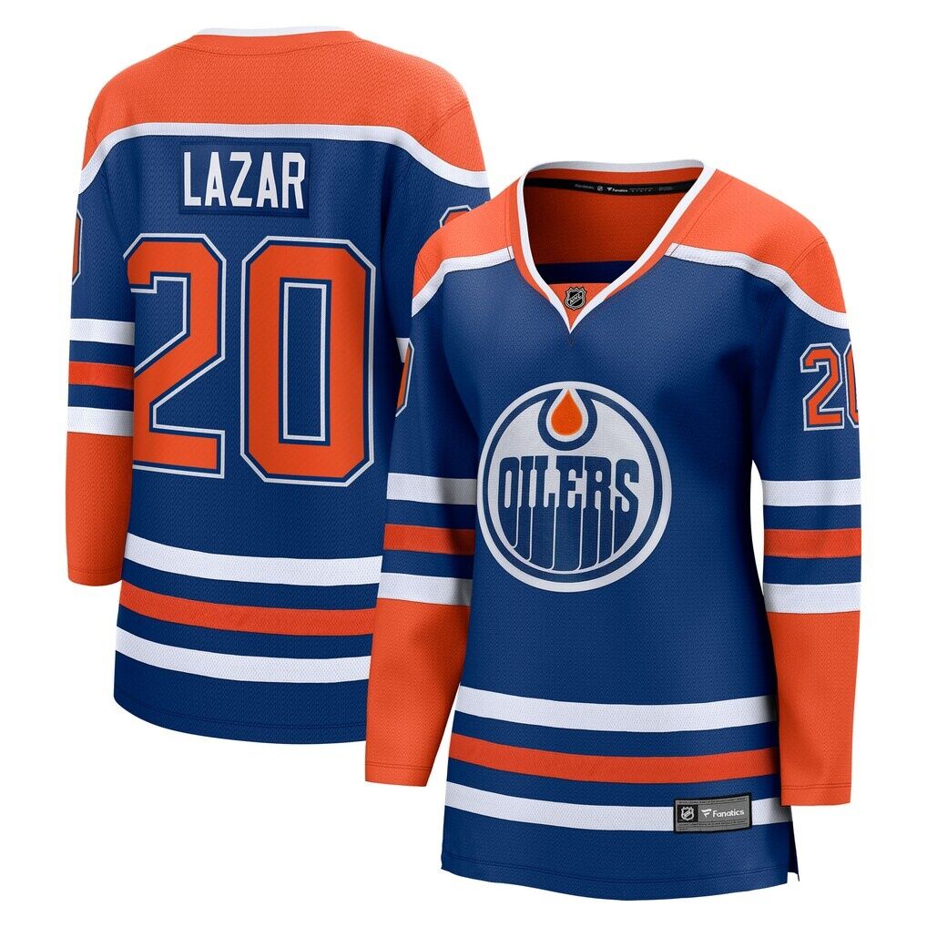 Curtis Lazar Edmonton Oilers Fanatics Women’s Home Breakaway Jersey – Royal