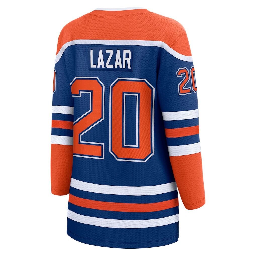 Curtis Lazar Edmonton Oilers Fanatics Women’s Home Breakaway Jersey – Royal