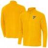St. Louis Blues Antigua Intent Quarter-Zip Top - Gold - Back View