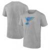 St. Louis Blues Essential T-Shirt - Heather Gray - Back View