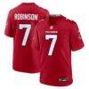 Bijan Robinson Atlanta Falcons Nike Game Jersey - Red - Back View