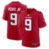 Michael Penix Jr. Atlanta Falcons Nike Game Jersey - Red - Back View