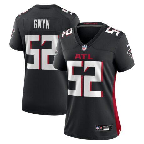 Jovaughn Gwyn Atlanta Falcons Nike Women's Team Game Jersey - Black - Front View