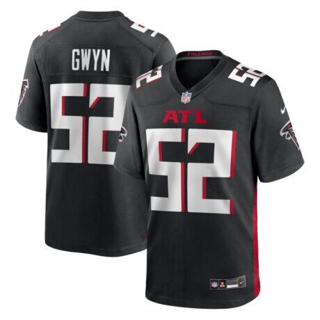 Jovaughn Gwyn Atlanta Falcons Nike Team Game Jersey - Black - Front View